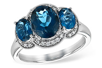 C235-07205: LDS RG 4.20 BLUE TOPAZ 4.33 TGW