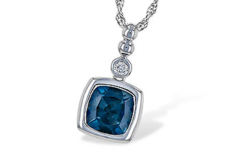 C235-94468: NECK 1.50 LONDON BLUE TOPAZ 1.54 TGW