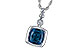 C235-94468: NECK 1.50 LONDON BLUE TOPAZ 1.54 TGW