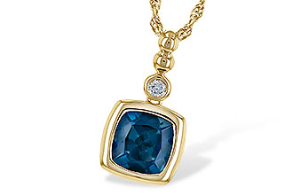 C235-94468: NECK 1.50 LONDON BLUE TOPAZ 1.54 TGW