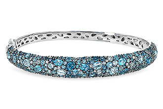C235-94514: BANGLE 7.60 BLUE TOPAZ 7.85 TGW