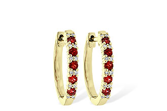 C235-95432: EARR .45 RUBY .55 TGW