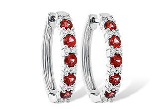 C235-96341: EARR 1.35 RUBY 1.68 TGW