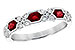C318-68105: LDS WED RG .74 RUBY 1.00 TGW (4x3MM RUBY)