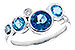 C318-70887: LDS RG 1.40 TW BLUE TOPAZ 1.45 TGW