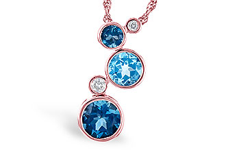 C318-70896: NECK 2.30 BLUE TOPAZ 2.40 TGW