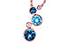 C318-70896: NECK 2.30 BLUE TOPAZ 2.40 TGW
