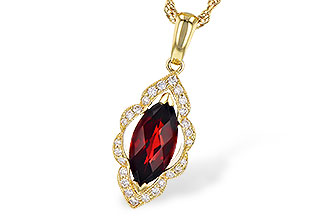 C318-71741: NECK 1.25 GARNET 1.36 TGW