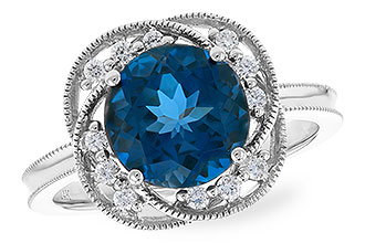 C319-58168: LDS RG 2.90 LONDON BLUE TOPAZ 3.05 TGW (9MM LBT)
