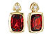 C319-59068: EARR 1.90 TW GARNET 1.94 TGW (7x5MM GAR)