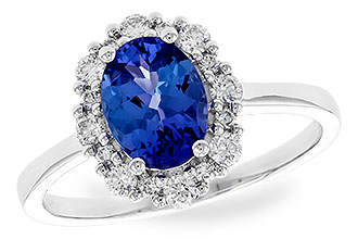 C319-59987: LDS RG 1.02 TANZANITE 1.30 TGW (8x6 OVAL)