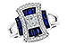 C319-62650: LDS RG .87 TW SAPPHIRE 1.22 TGW