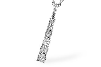 C319-63559: NECKLACE .25 TW