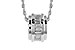 C319-63568: NECKLACE .46 TW BAGUETTE