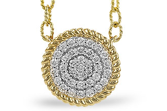 C319-63587: NECKLACE .32 TW (18")