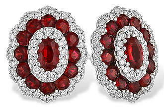 C319-63623: EARR 1.68 TW RUBY 2.15 TGW (5x3MM RUBY)