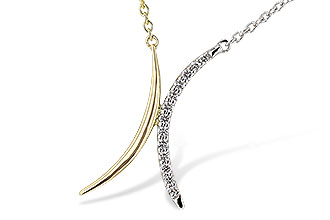 C320-46305: NECKLACE .14 TW (18")