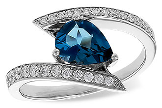 C320-47214: LDS RG 1.04 LONDON BLUE TOPAZ 1.28 TGW (8x6MM)