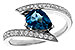C320-47214: LDS RG 1.04 LONDON BLUE TOPAZ 1.28 TGW (8x6MM)