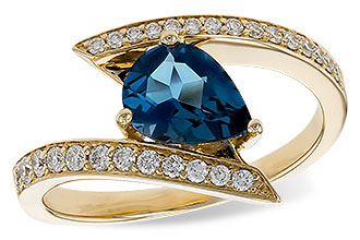 C320-47214: LDS RG 1.04 LONDON BLUE TOPAZ 1.28 TGW (8x6MM)