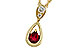 C320-49041: NECKLACE .20 RUBY .26 TGW (4x3 RUBY)