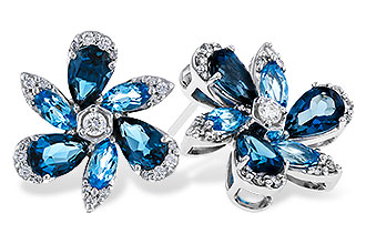 C320-49932: EARRINGS 3.37 BLUE TOPAZ 3.64 TGW