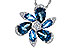 C320-49941: NECKLACE 3.03 BLUE TOPAZ 3.22 TGW