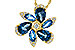 C320-49941: NECKLACE 3.03 BLUE TOPAZ 3.22 TGW