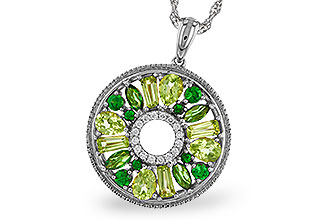 C320-49950: NECKLACE 1.47 SEMI-PREC (PER & GR.GT) 1.52 TGW