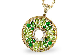 C320-49950: NECKLACE 1.47 SEMI-PREC (PER & GR.GT) 1.52 TGW