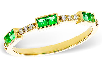 C320-50887: LDS WED RG .23 TW EMERALD .30 TGW