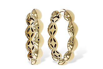 C320-51814: GOLD EARRINGS (18MM)
