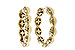 C320-51814: GOLD EARRINGS (18MM)