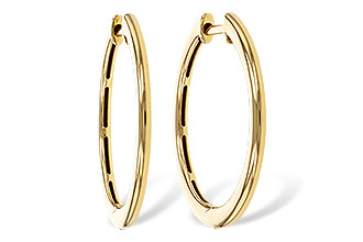 C320-53568: GOLD EARRINGS (24MM)