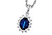 C320-53632: NECKLACE .85 SAPPHIRE 1.07 TGW (7x5MM SAPP)
