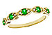 C320-54468: LDS WED RG .21 TW EMERALD .27 TGW