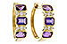 C320-54487: EARRING 1.05 TW AMETHYST 1.16 TGW