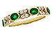 C321-37250: LDS WED RG .54 TW EMERALD .68 TGW