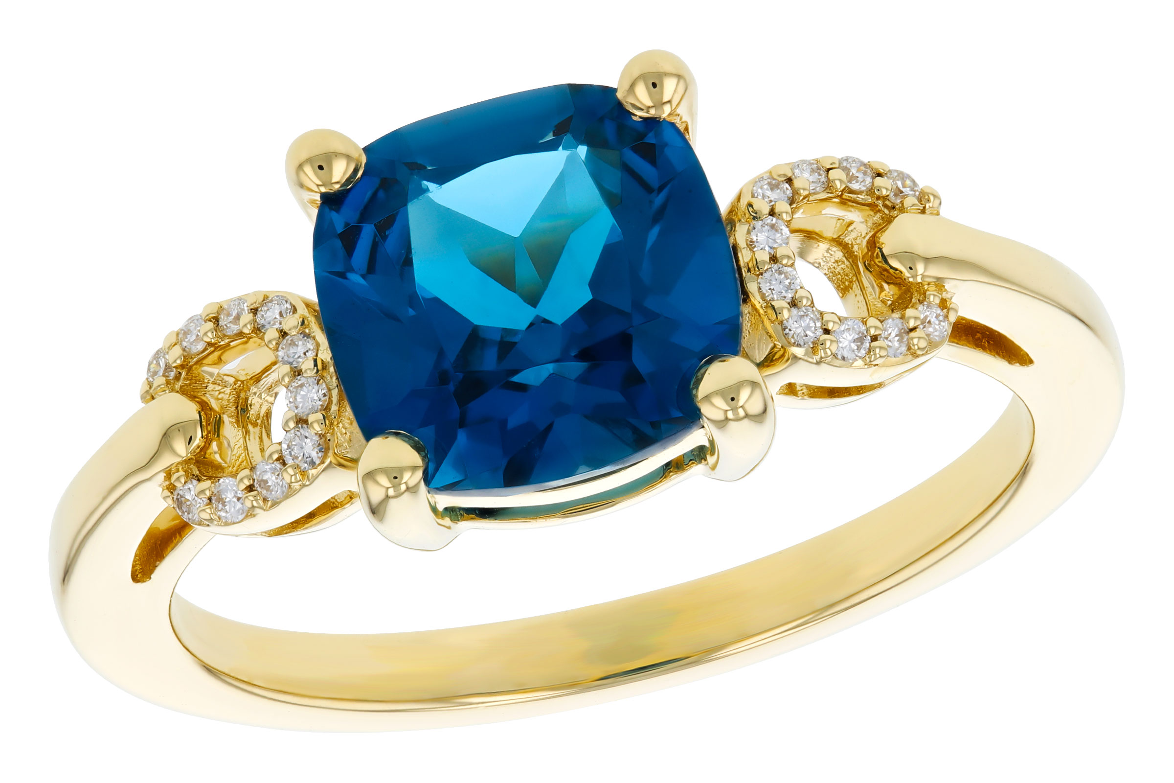 C321-39041: LDS RG 2.16 LONDON BLUE TOPAZ 2.21 TGW (8MM LBT)