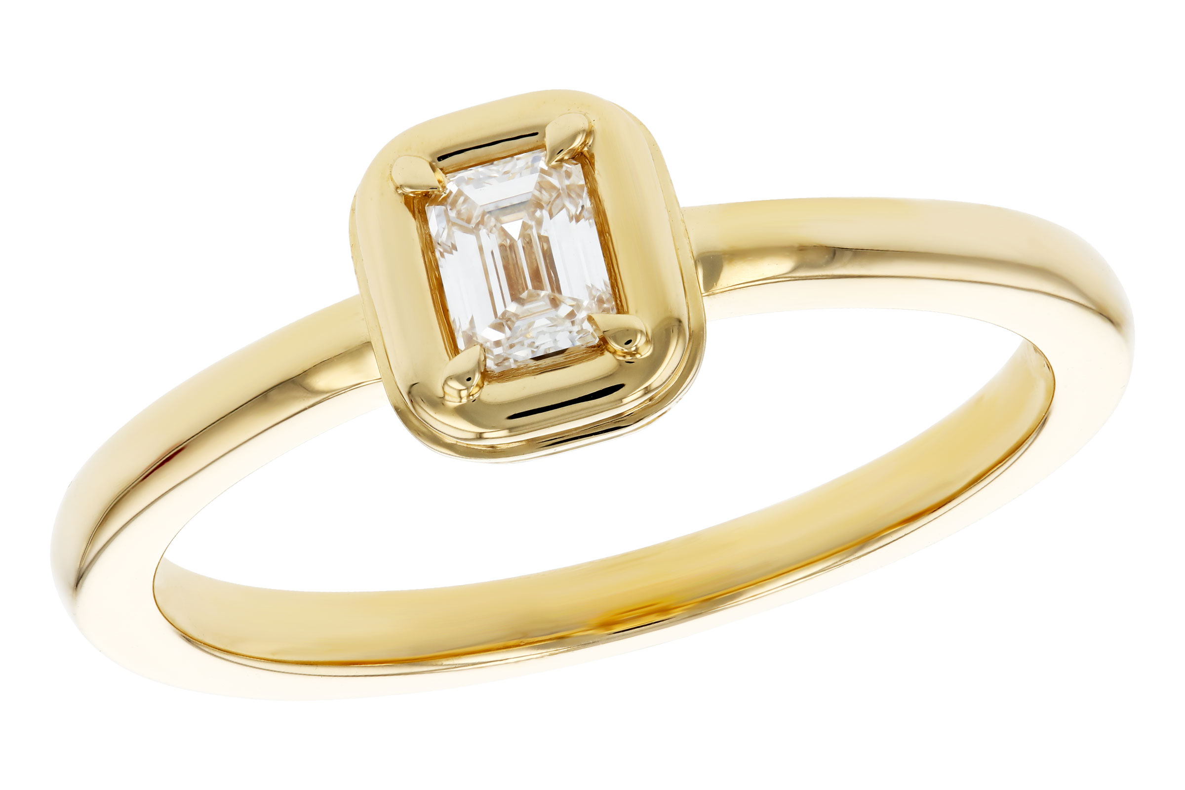 C321-39087: LDS DIA RG .24 EMERALD CUT DIA