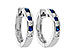 D046-85377: EARRINGS .29 SAPP .50 TGW