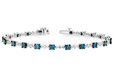 D234-15396: BRACELET 3.00 BLUE DIA 4.05 TW