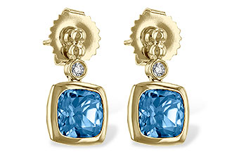 D235-05396: EARR 1.76 BLUE TOPAZ 1.80 TGW