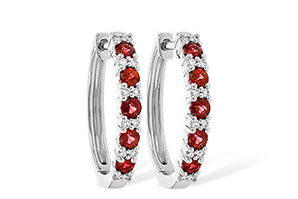 D235-95441: EARR .90 RUBY 1.08 TGW
