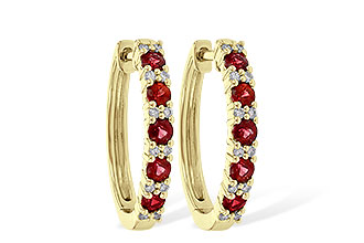 D235-95441: EARR .90 RUBY 1.08 TGW