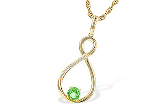 D235-99059: NECK .25 GREEN GARNET .30 TGW