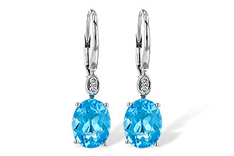 D235-99914: EARR 3.70 TW BLUE TOPAZ 3.75 TGW (9x7MM BT)