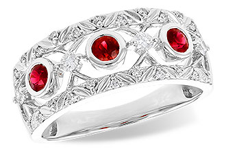 D318-70850: LDS WED RG .40 RUBY .63 TGW