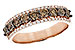 D318-71805: LDS WED RG .80 TW BROWN DIAS 1.00 TW