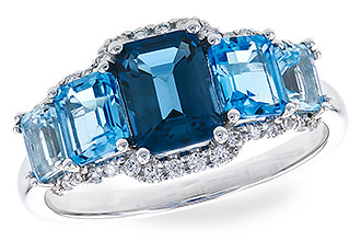 D319-58168: LDS RG 2.15 TW BLUE TOPAZ 2.30 TGW